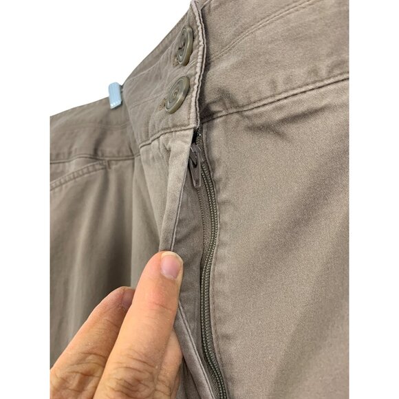 Lane Bryant Womens Black Swing Cardigan & Tan Chino Capri Pants Set 3X REE10488 - Picture 9 of 10